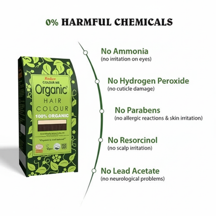 Radico organic hair colour in light ash blonde 100g