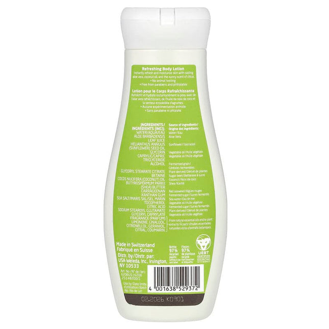 Weleda Refreshing Body Lotion Citrus 200ml back label