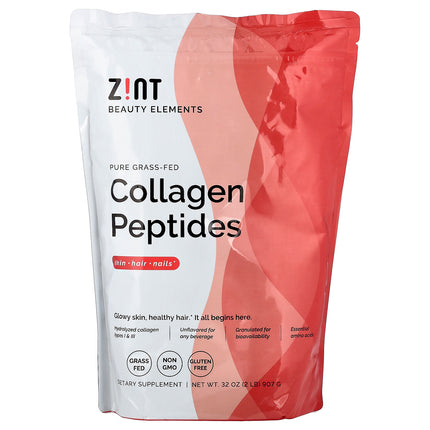 Zint Pure Grass-Fed Collagen Peptides, Unflavoured (Pouch) - Front of pack