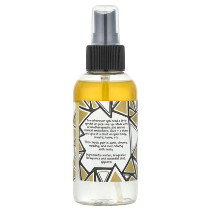 ZUM, Zum Mist®, Aromatherapy Room & Body Mist, Frankincense & Myrrh, 4 fl oz (118 ml)  - back label with ingredients