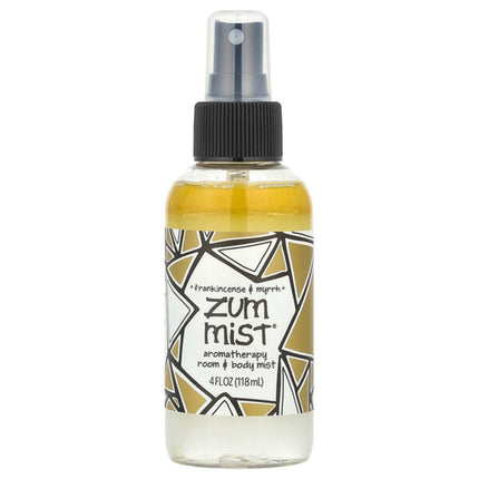 ZUM, Zum Mist®, Aromatherapy Room & Body Mist, Frankincense & Myrrh, 4 fl oz (118 ml)  - front of pack