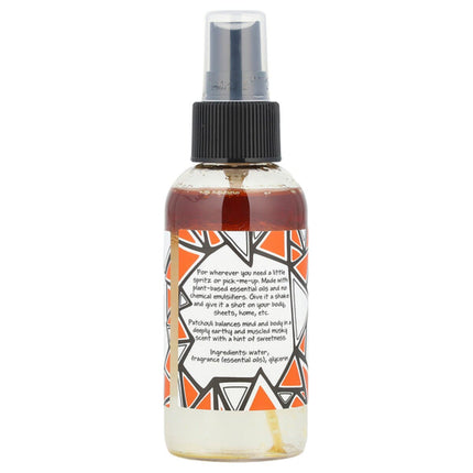 ZUM, Zum Mist®, Aromatherapy Room & Body Mist, Patchouli, 4 fl oz (118 ml)  - back label with ingredients