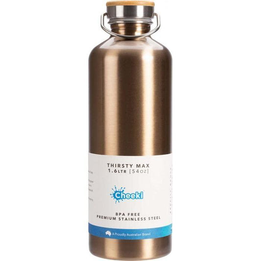 1.6 LITRE STAINLESS STEEL BOTTLE- CHAMPAGNE - wallaby wellness