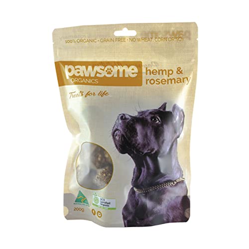Pawsome Organics Hemp and Rosemary Dog Treats 250 g