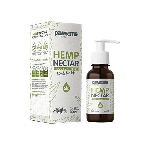 Pawsome Organics Hemp Nectar for Cats and Dogs 100 ml, 100 ml