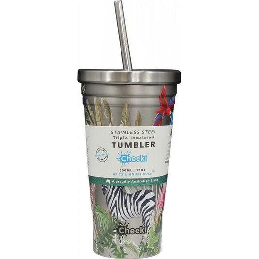 500ML Stainless Steel Insulated Tumbler - Jungle - wallaby wellness