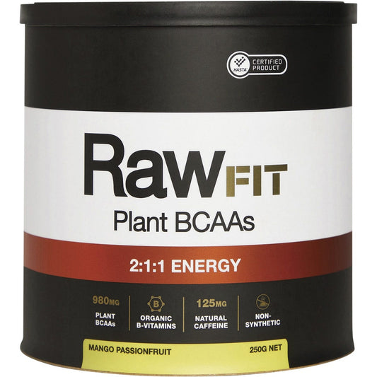 RawFit Plant BCAAs 2:1:1 Energy Mango Passionfruit