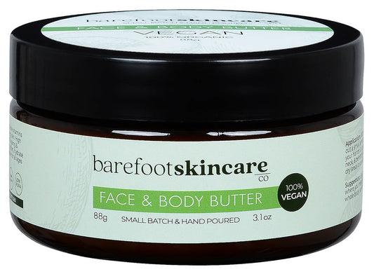 Barefoot Skincare Vegan Face & Body Butter 88g
