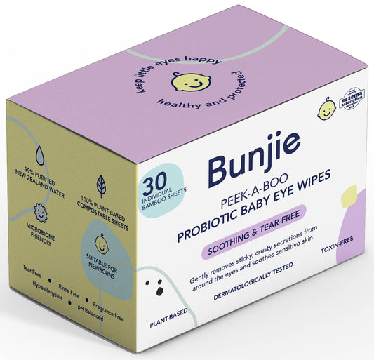 Bunjie Probiotic Baby Eye Wipes 30s