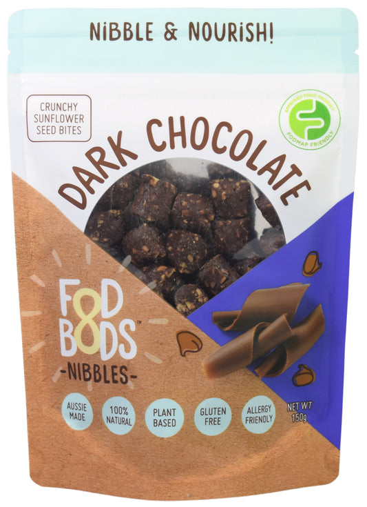 Fodbods Crunchy Nibbles Dark Chocolate 150g