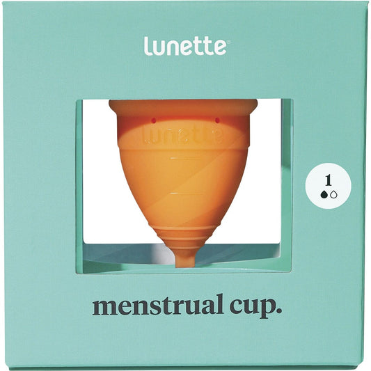 Reusable Menstrual Cup Orange Model 1 Light-Normal