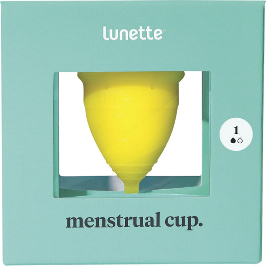 Reusable Menstrual Cup Yellow Model 1 Light-Normal Flow