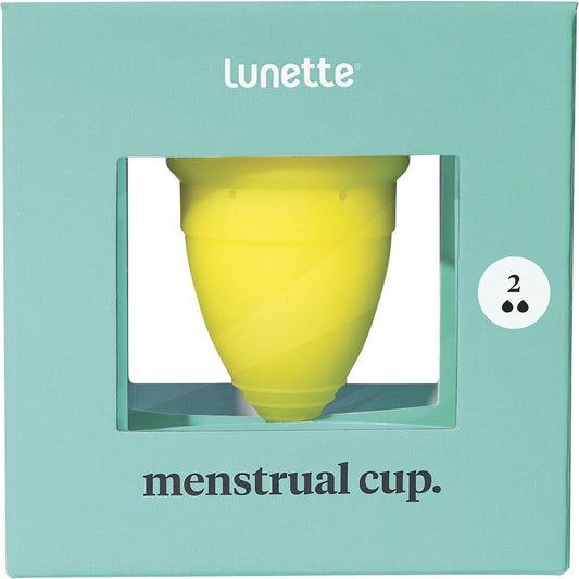Reusable Menstrual Cup Yellow Model 2 Normal-Heavy Flow