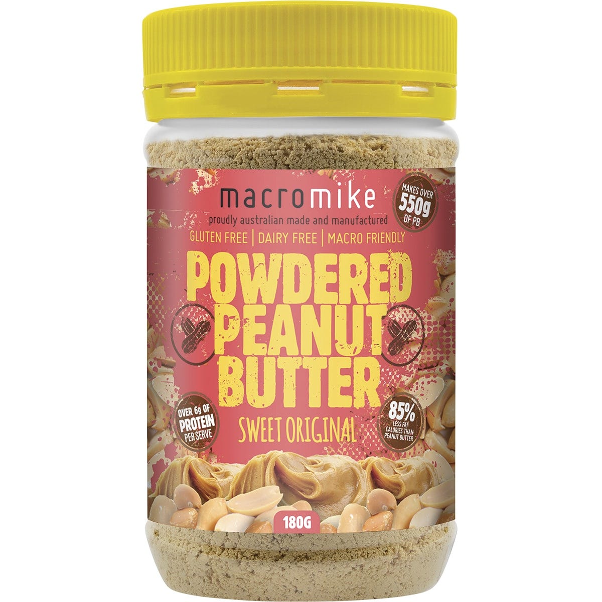 Macro Mike Powdered Peanut Butter Sweet Original 156g