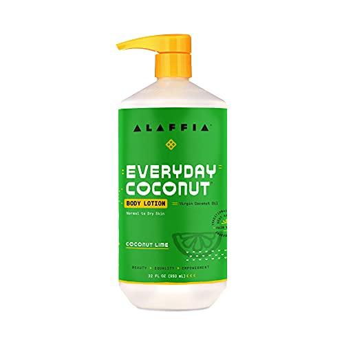 Alaffia EveryDay Coconut Hydrating Body Lotion, Normal to Dry Skin,  32 Fl Oz - wallaby wellness