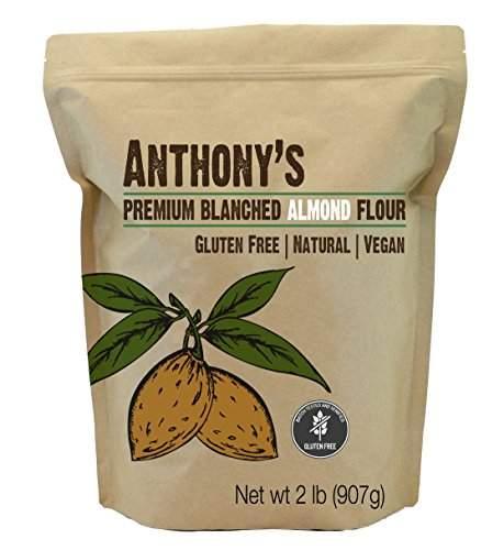 Anthony's Almond Flour Blanched, 2Lb, Batch Tested Gluten Free, Non GMO, Vegan, Keto Friendly - wallaby wellness