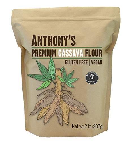 Anthony's Cassava Flour, 2Lbs, Batch Tested Gluten Free, Non GMO, Vegan - wallaby wellness