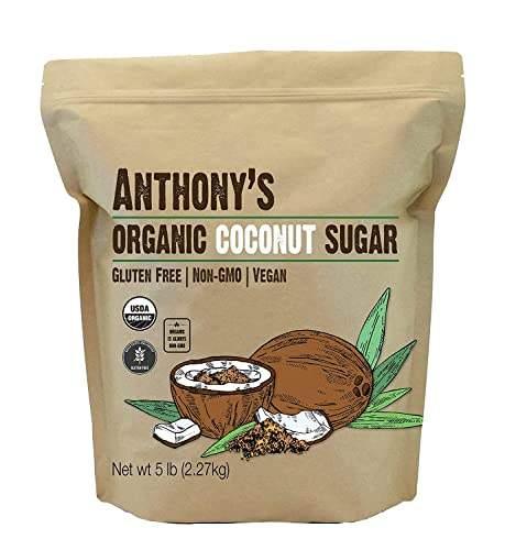 Anthony's Goods Organic Coconut Sugar 5Lbs, Non-Gmo And Gluten Free - wallaby wellness