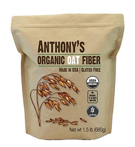 Anthony's Goods Organic Oat Fiber, 1.5Lb, Gluten Free, Non GMO, Keto Friendly, Product of USA - wallaby wellness