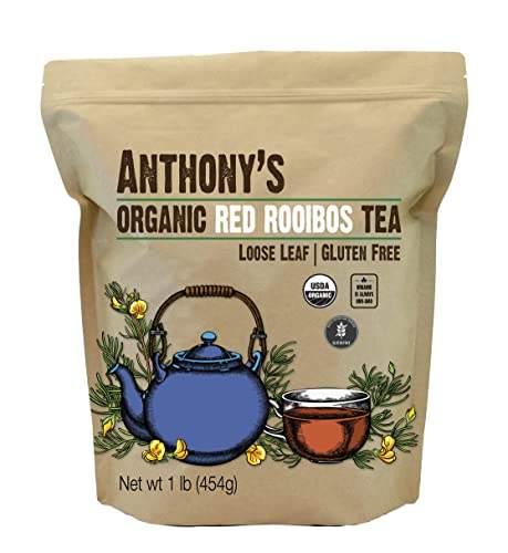 Anthony's Organic Red Rooibos Loose Leaf Tea, 1Lb, Gluten Free, Non GMO, Non Irradiated, Keto Friendly - wallaby wellness