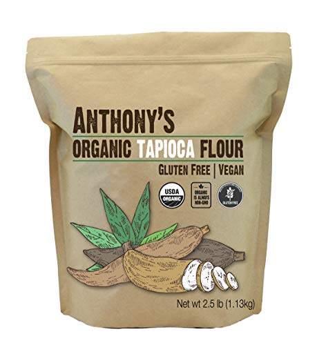 Anthony's Organic Tapioca Flour Starch, 2.5Lbs, Gluten Free & Non GMO - wallaby wellness