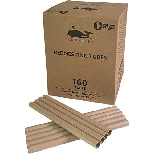 BEE NESTING TUBES PK 160 I Mason Bee Tubes | 160 Pack of 150mm Length and 8mm Inner Diameter Hole - wallaby wellness