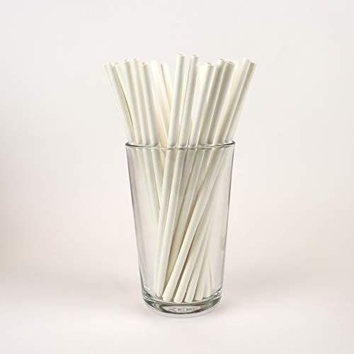 Blowholes Standard Size Eco-Friendly, Compostable, Long-Lasting Paper Straws 440 Count - White - wallaby wellness