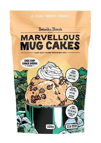 Botanika Blends Marvellous Mug Cakes Choc Chip Cookie, Cream/Light Brown, Dough, 0.1 kilograms - wallaby wellness