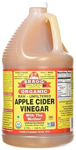 Bragg Organic Apple Cider Vinegar, Raw, Unfiltered, With The Mother, 128 oz - wallaby wellness