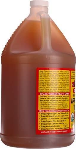 Bragg Organic Apple Cider Vinegar, Raw, Unfiltered, With The Mother, 128 oz - wallaby wellness
