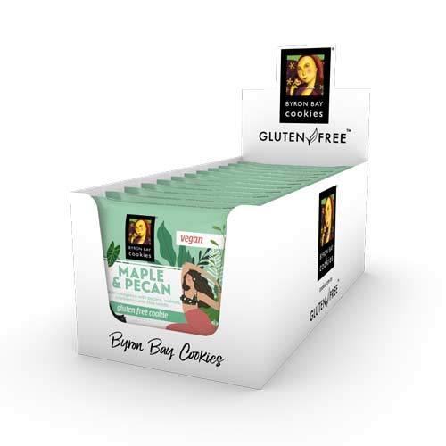 Byron Bay 12 Maple Pecan Cookies Single Wrap Vegan Gluten Free - wallaby wellness