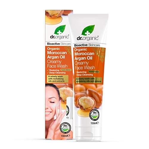 DR Organic Creamy Face Wash Organic Moroccan Argan Oil - wallaby wellness