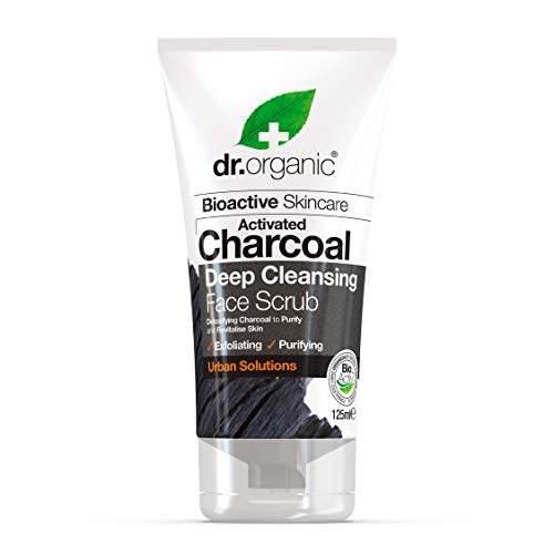 DR ORGANIC Face Scrub Activated Charcoal, 125 Milliliter - wallaby wellness