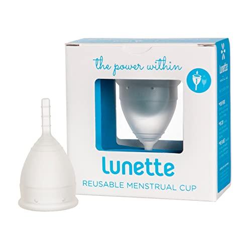 Lunette Menstrual Cup - Clear - Reusable Model 1 Menstrual Cup for Light Flow - wallaby wellness