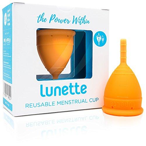 Lunette Menstrual Cup - Orange - Reusable Model 1 Menstrual Cup for Light Flow - wallaby wellness