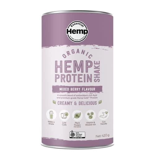 Organic Hemp Protein Mixed Berry & Açai 420g - wallaby wellness