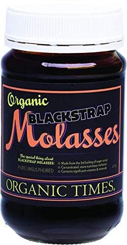 Organic Times Black Strap Molasses Jar, 450 g - wallaby wellness