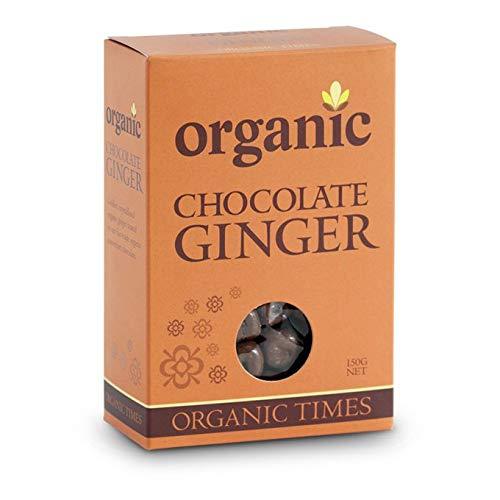Organic Times Organic Milk Chocolate Coated Ginger, 150 g - wallaby wellness