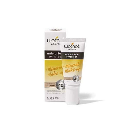 Wotnot Natural Face Sunscreen SPF 40+ Light Medium BB Cream 60 g - wallaby wellness